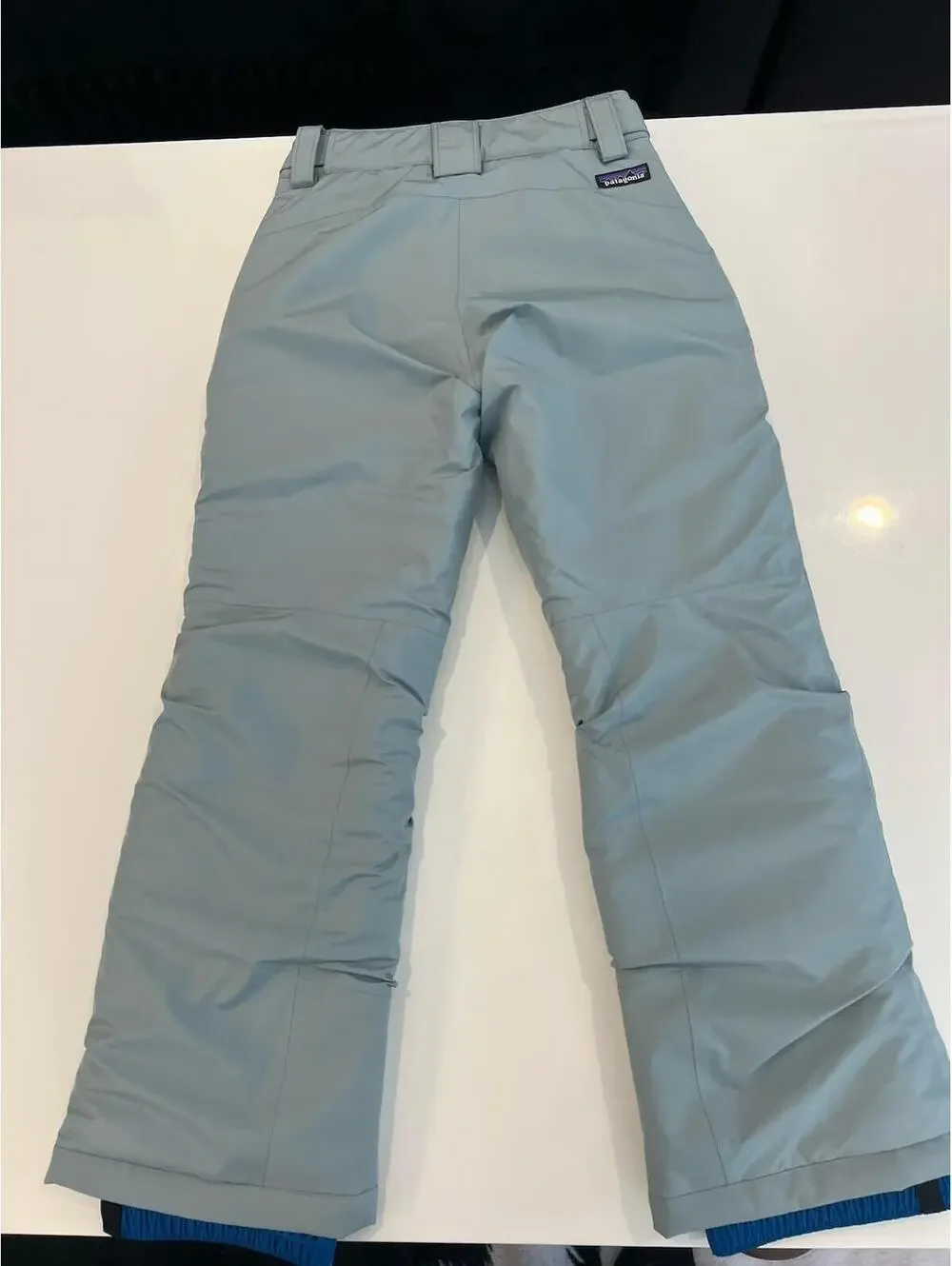 $169 Patagonia Powdertown Snow Pants Thermal Blue Size Large